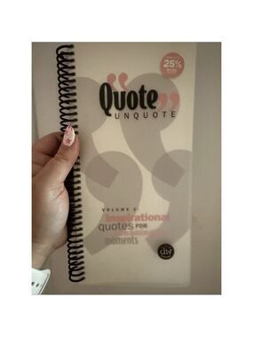 Quote Unquote Volume 2 Inspirational Quotes Book by Erin Trimble